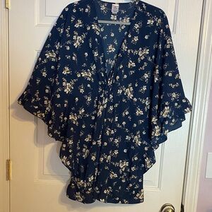 Floral Kimono Sleeve Top